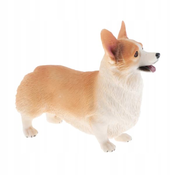 Simulation Animals Model Children’s Educational Toy Decoration, Welsh Corgi A