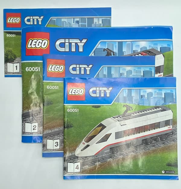 LEGO City 60051 High-Speed Passenger Train Instructions