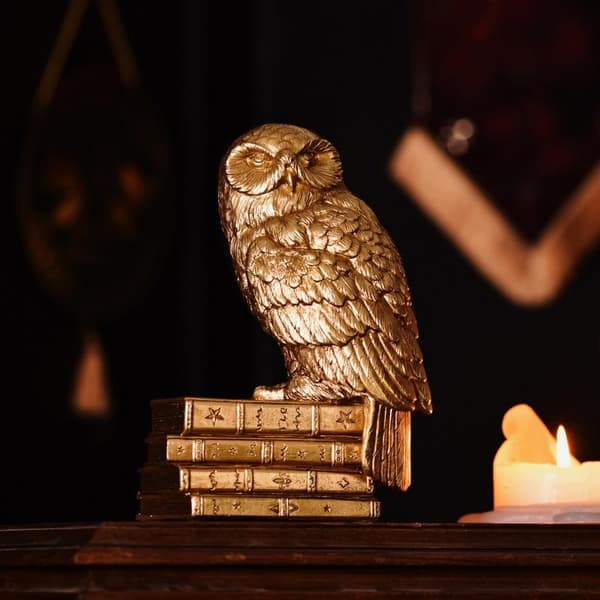 Harry Potter Hedwig Gold Figurine, 20 cm