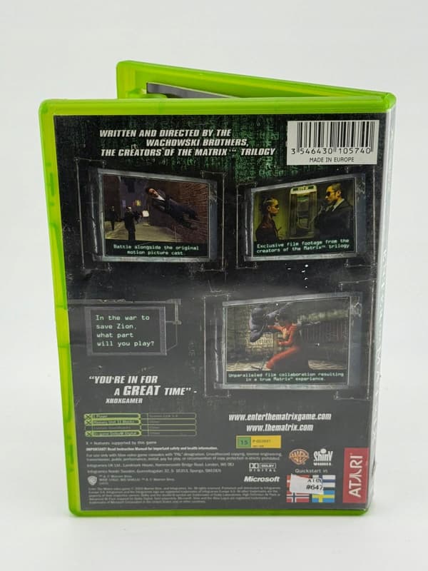 Enter the Matrix 3XA Xbox boxed version