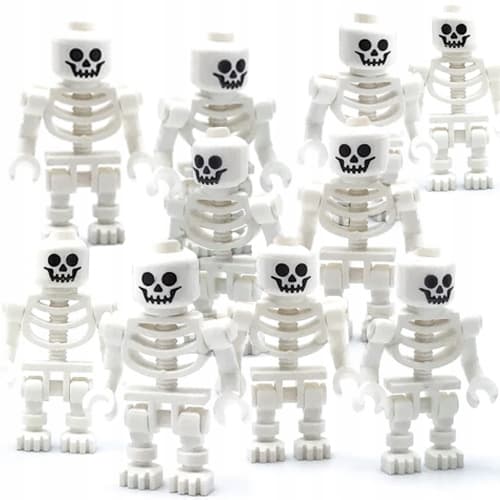 LEGO Castle – minifigure, skeleton, gen047, 10 pcs.