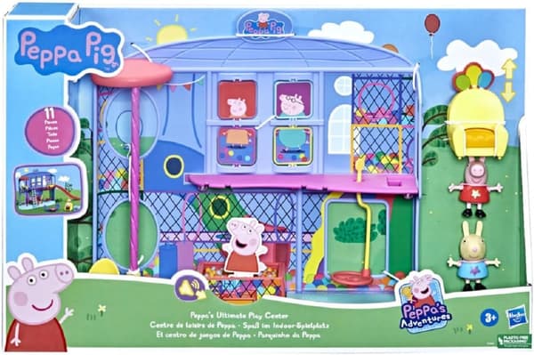 Peppa Pig toy set featuring Peppa Pig and Rebecca Rabbit figures