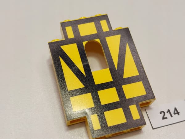 LEGO Panel 4444p03, yellow, 6074, 6086
