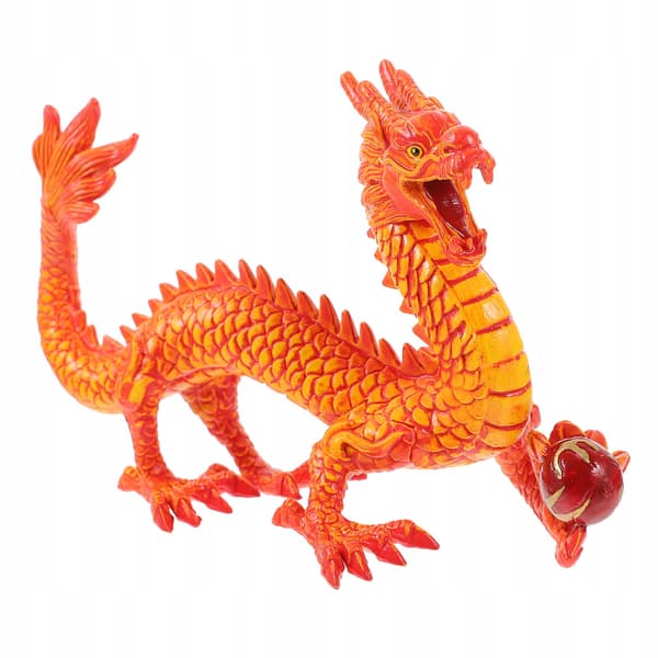 A UNIQUE CHINESE DRAGON FIGURINE FOR TABLE DECORATION