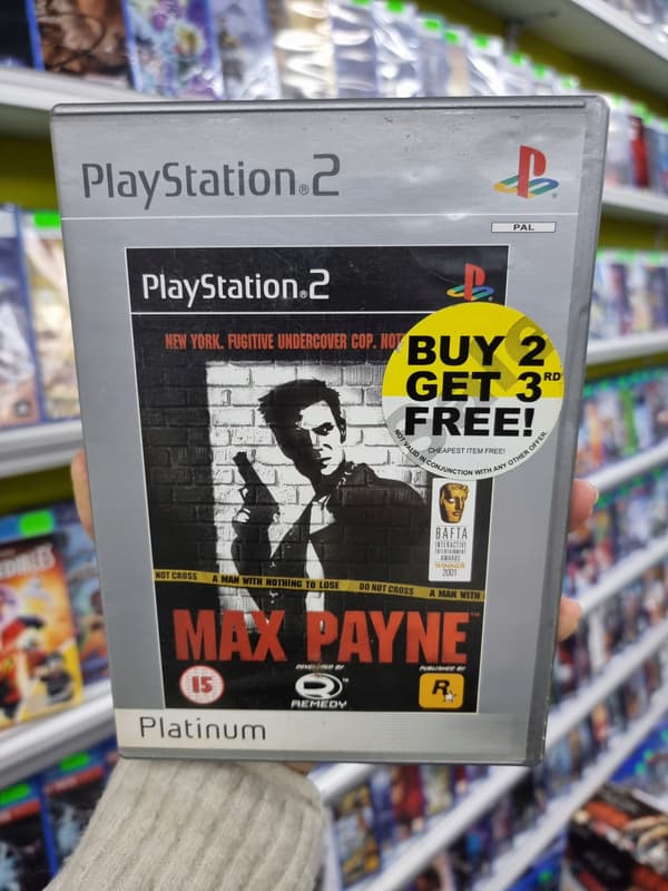 MAX PAYNE PS2 ENGLISH COVER, VERY GOOD CONDITION