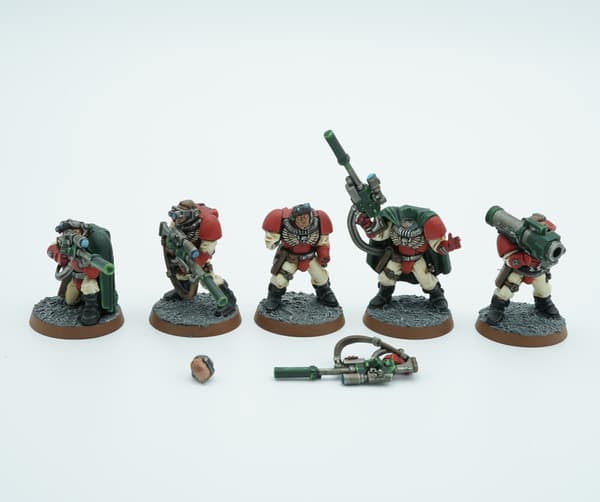 Warhammer 40k Space Marines Scout Snipers – set of 5 plastic figures