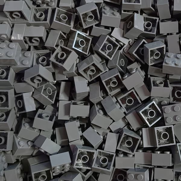 LEGO 2x2 Brick, Dark Grey, DBG 4211060 3003 – 100 pieces