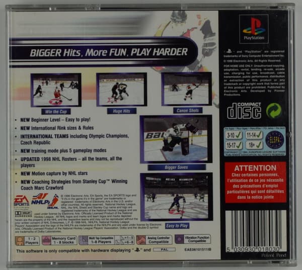 PSX NHL 99 for PlayStation