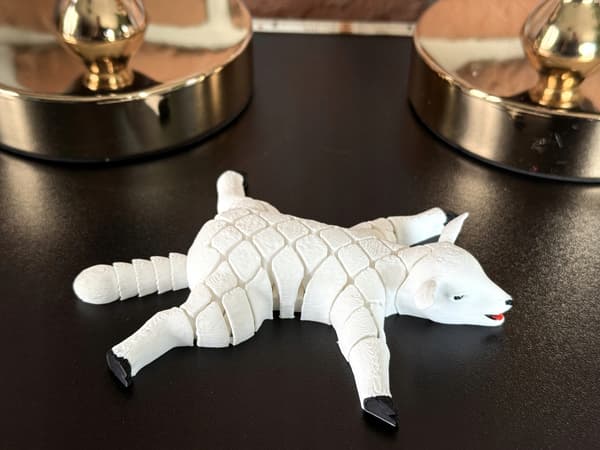 Cute 3D segmented lamb – a charming, flexible figurine, a toy