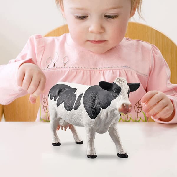 REALISTIC PET TOY – COW STATUE – FIGURINE for