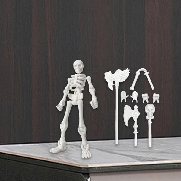 5-inch Halloween Decor: Poseable Skeleton – Versatile and Lightweight, Style A