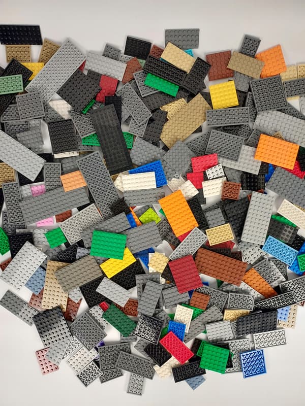 LEGO PLATES MIX – Building Plates. Assorted, Genuine, Colourful, 0.5kg