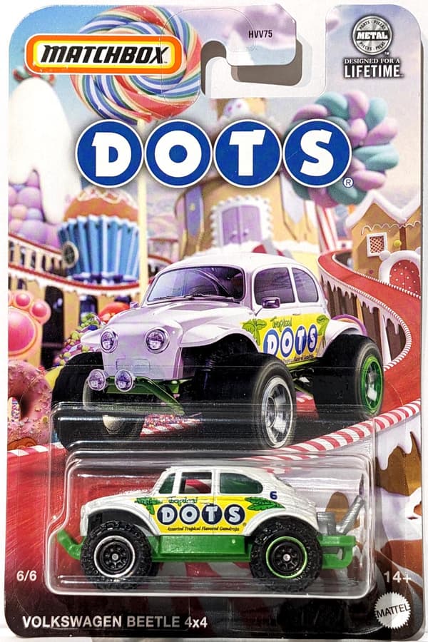 MATCHBOX VOLKSWAGEN BEETLE 4x4 DOTS METAL