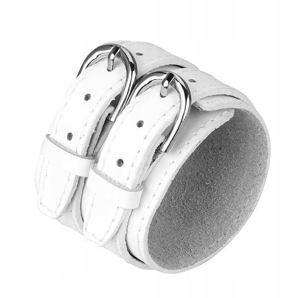 Men’s PU Leather Accessory with Double PU Leather, White