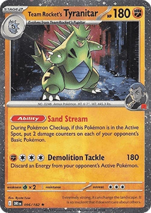 Pokemon Team Rocket's Tyranitar