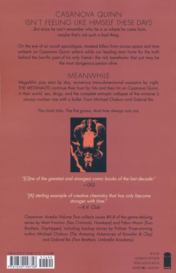 Casanova: Acedia Volume 2 Fraction Matt, Chabon