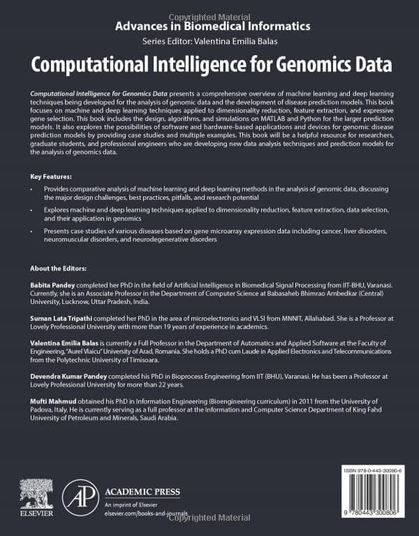 Pandey, *Computational Intelligence for Genomics Data* (Advances in Biomedical