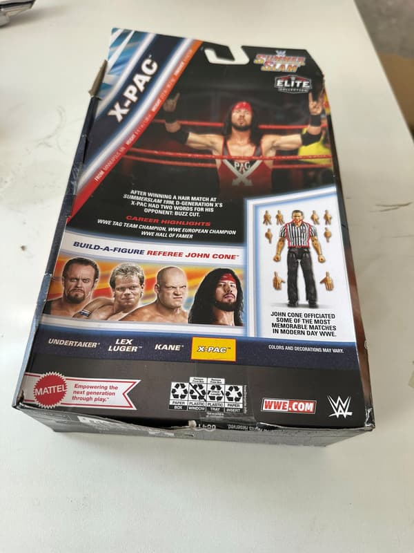 Mattel WWE Elite SummerSlam X-Pac figurine with referee accessories
