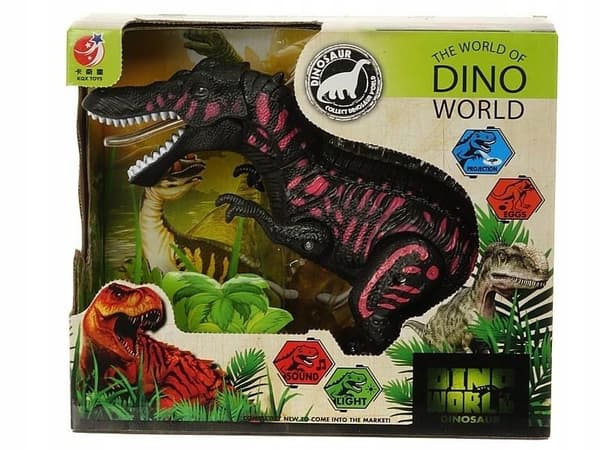 Battery-operated dinosaur with light and sound – MIX