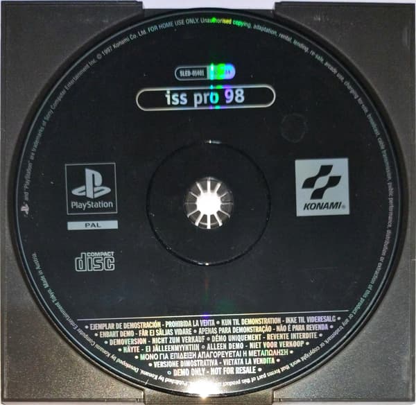 ISS PRO 98 PlayStation (PSX) DEMO DISC – READ THE DESCRIPTION!