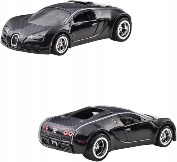 Hot Wheels Premium Bugatti Veyron & '16 Bugatti Chiron 2-pack
