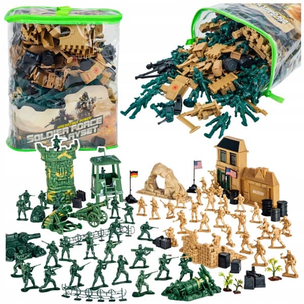MILITARY BASE SET: SOLDIER FIGURES AND VEHICLES