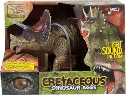 BATTERY-OPERATED TRICERATOPUS DINOSAUR
