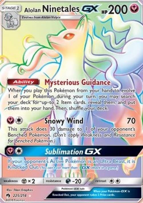 Pokemon Alolan Ninetales GX