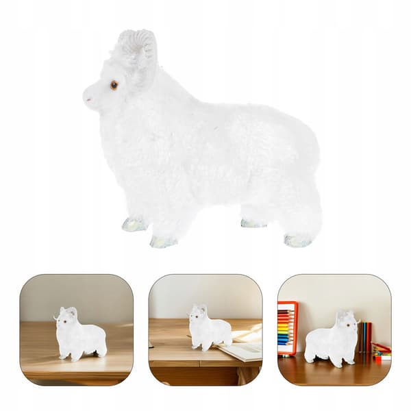 WHITE PLUSH SHEEP – A REALISTIC DECORATION AND TOY
