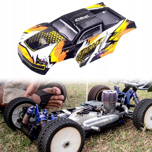 1/16 RC Car Body Shell – Replacement for Yellow Remote-Control Toy Car Model