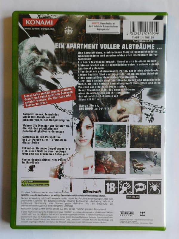 Silent Hill 4: The Room, Xbox