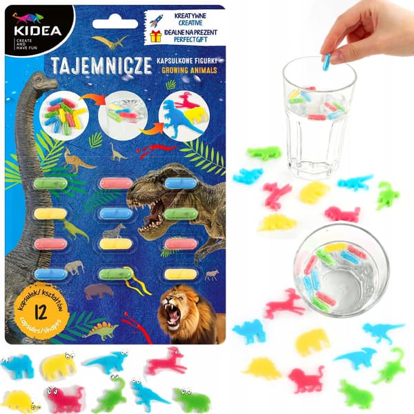 MYSTERIOUS CAPSULE ANIMALS, 12 PCS. KIDEA 0323