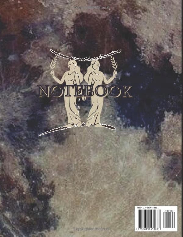 Zodiac Notebook: Gemini Notebook 8.5 x 11 inches – 110 lined pages || Bla