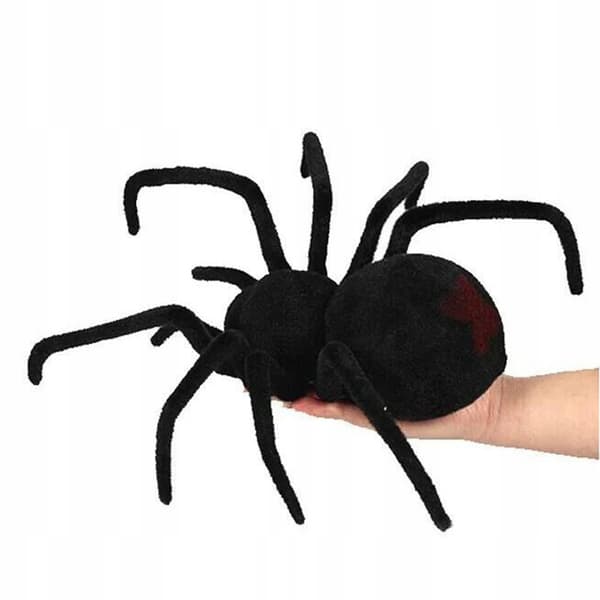 Remote control Scary, terrifying soft plush infrared spider Halloween gift D