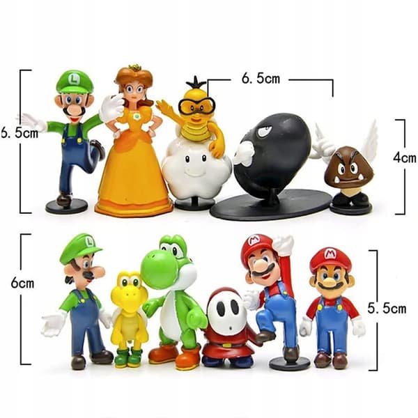 Super Mario Bros Figurines – 18-piece Set, Version I