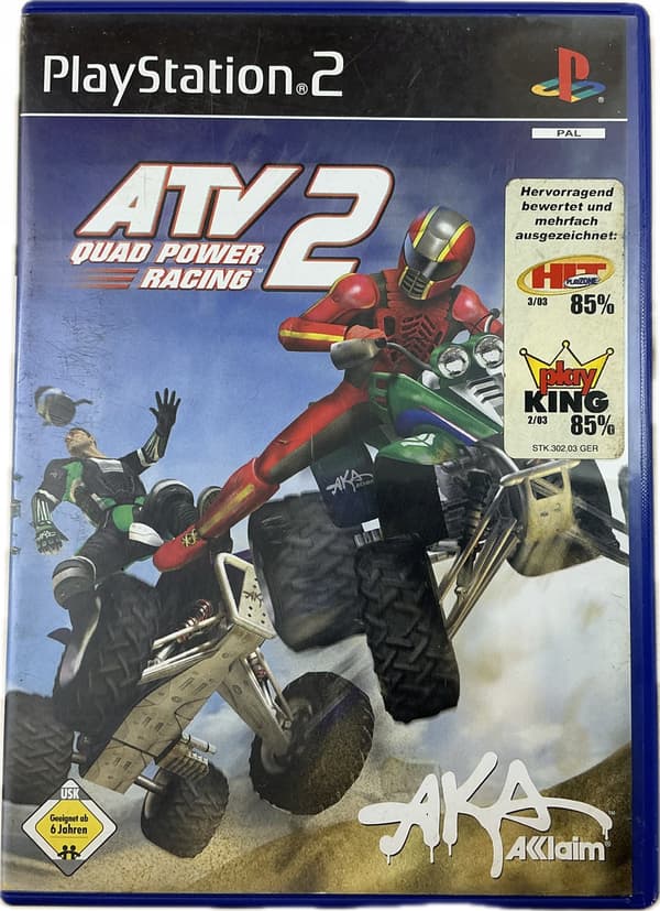 ATV 2 QUAD POWER RACING disc – in excellent condition, complete PS2 set