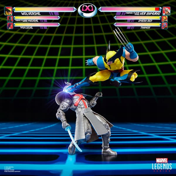 Hasbro Marvel Legends – 15cm Wolverine and Silver Samurai Figure Set