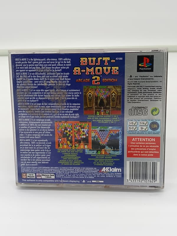 Bust A Move 2 Arcade Edition for PlayStation (PSX) – boxed