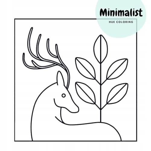 Minimalist Bold and Easy Colouring Book: Hue Colouring