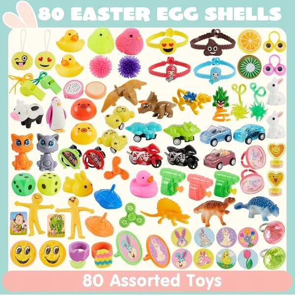 SURPRISE EGGS, VARIOUS TOYS, EGG HUNT, VIRAL EASTER GAME