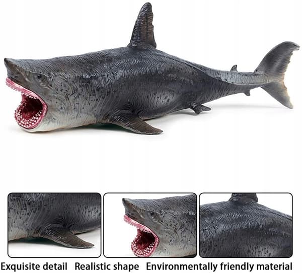 Shark Action Figures Simulation: Hand-painted miniature marine life