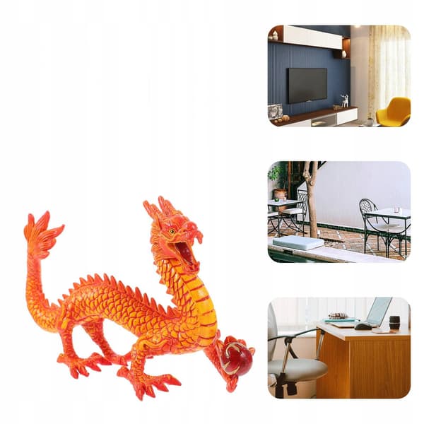 A UNIQUE CHINESE DRAGON FIGURINE FOR TABLE DECORATION
