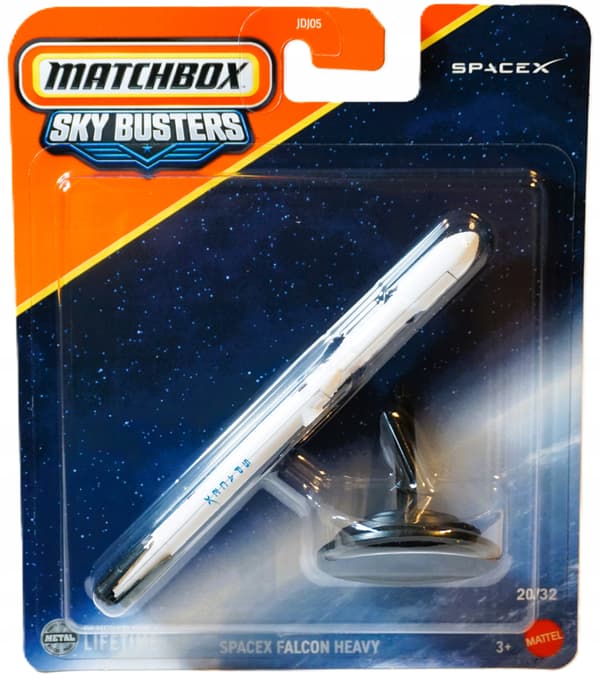 MATCHBOX SPACEX FALCON HEAVY SKY BUSTERS ROCKET MODEL – NEW