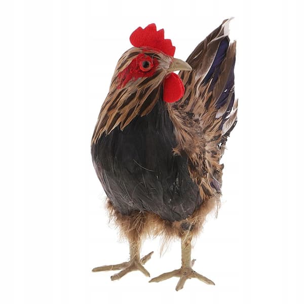 Feather Chicken Miniatures – Model Statue – Simulated Sculpture – Christmas