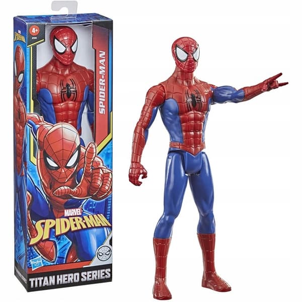 HASBRO SPIDER-MAN FIGURE, LARGE, 30 CM, E7333, MARVEL TITAN HERO SERIES, ORIGINAL