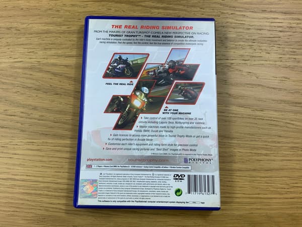 TOURIST TROPHY: THE REAL RIDING SIMULATOR – PS2 game disc, in excellent condition, complete set