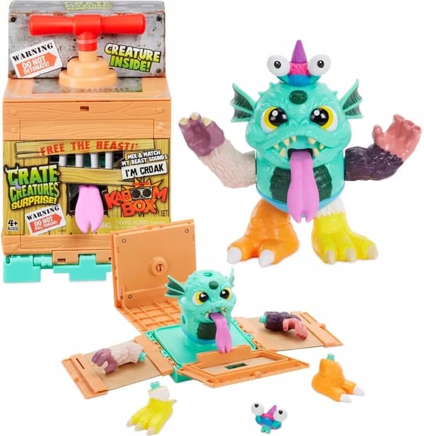 CRATE CREATURES SURPRISE KABOOM BOX INTERACTIVE CROAK CREATURE