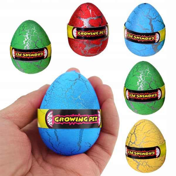 6x MAGICAL LARGE EGG – HATCHING DINOSAUR SURPRISE THAT GROWS IN WATER