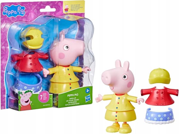 Peppa Pig Peppa figurine, 15 cm, with changeable outfits, Hasbro G0331