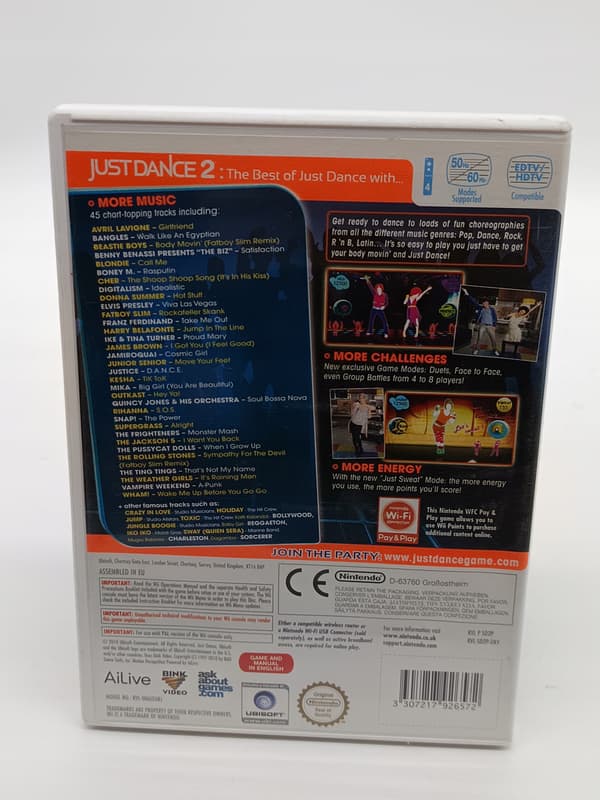 Just Dance 2 for Nintendo Wii (boxed)